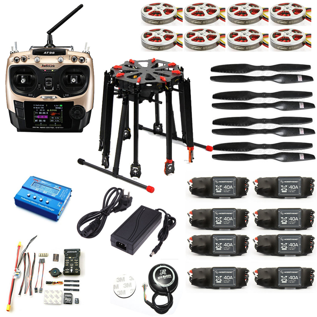 DIY GPS Drone Tarot X8 TL8X000 8-Axis Folding Frame 350KV 40A PX4 32 Bits Flight Controller Radiolink AT9S Transmitter F11270-DE