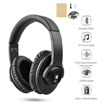 Wireless Bluetooth 4.1 Stereo Headset Adjustable with  Functions of 1300mAh 200H Standby Time 18H Talk Time with Mic and Volume Control for Smartphone Adults Kids Girls