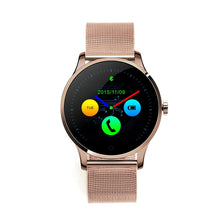 K88H Smart Watch Round IPS Touch Screen Bluetooth Wristwatch Support Heart Rate Monitor Pedometer